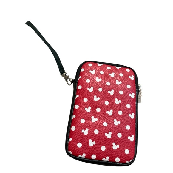 Disney Minnie Red Polka Dot Wristlet cell phone friendly - Picture 1 of 11